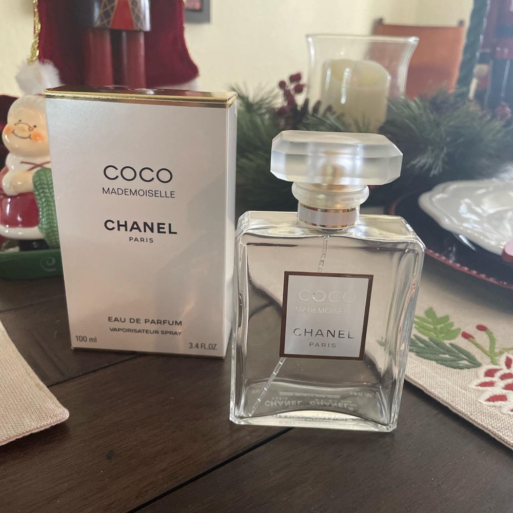 Empty COCO Chanel Mademoiselle bottle
